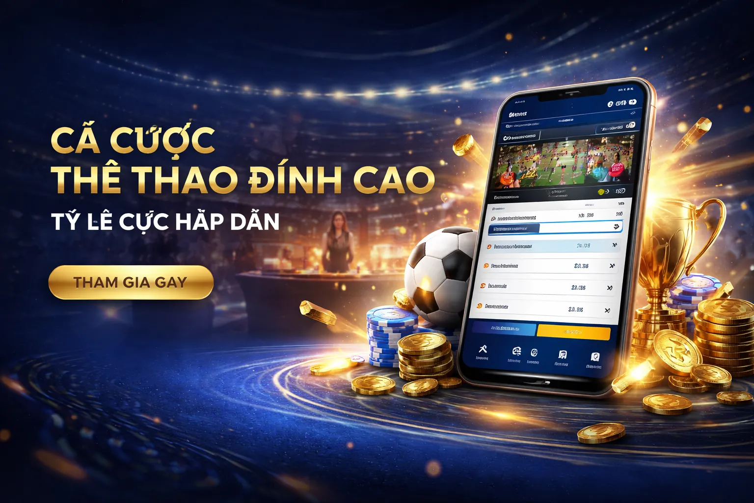 Hình ảnh sân vận động đầy kịch tính tại alo789